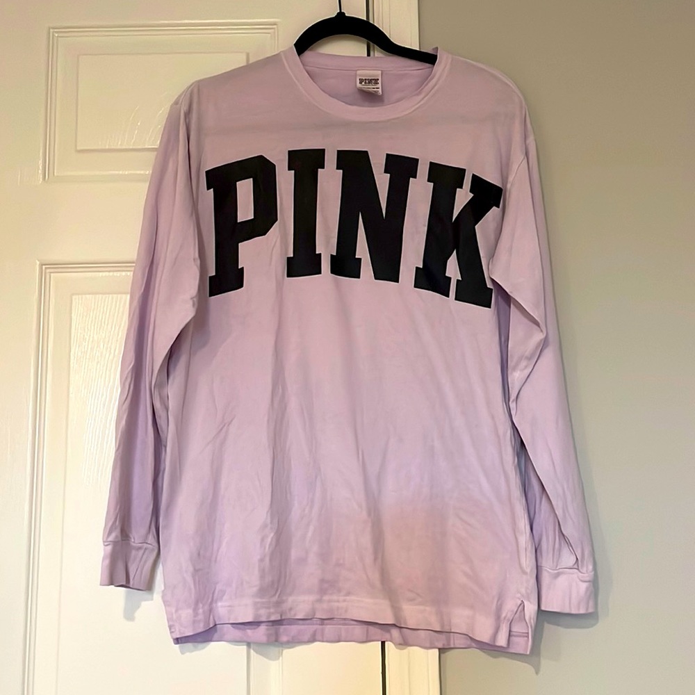 Branded PINK Long-sleeve tee